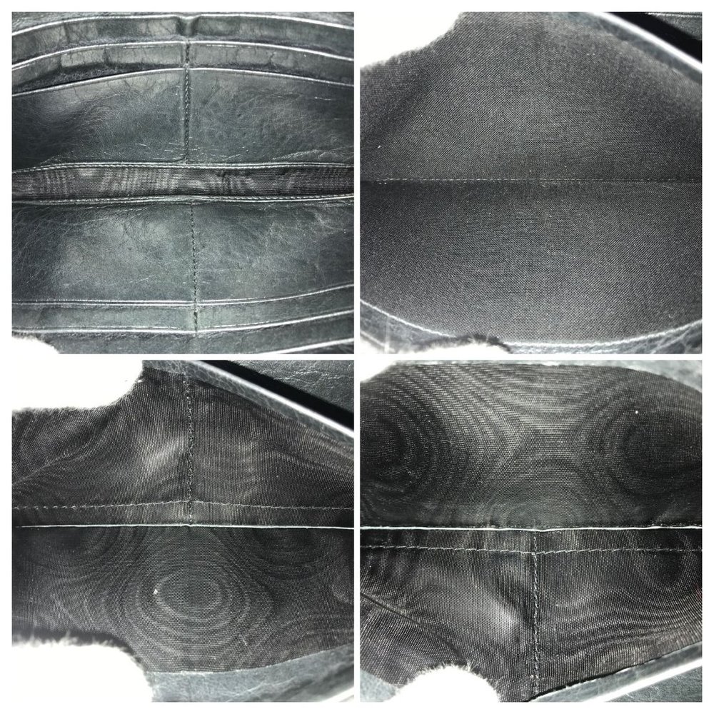BALENCIAGA Wallet The classic Money Leather Black LambskinAuthentic fresh redye - Picture 9 of 12